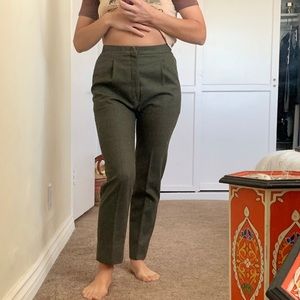 Vintage Richard Evans Green Trousers Slacks